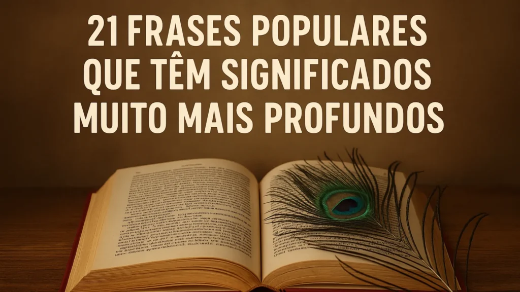 21 Frases Populares Que Têm Significados Muito Mais Profundos