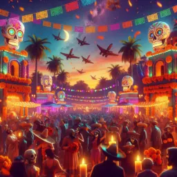 Culturas onde a morte é celebrada com festas animadas