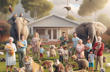 Famílias que adotam animais selvagens como membros