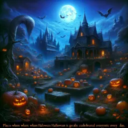 Lugares onde o Halloween é celebrado todos os dias