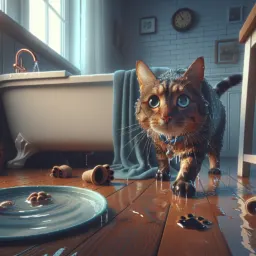Por que a maioria dos gatos odeia água