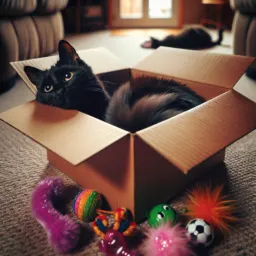 Por que gatos amam caixas mais do que brinquedos caros