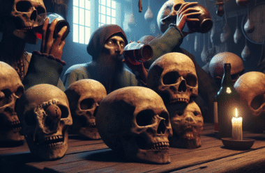 Tradições que envolvem beber vinho de crânios humanos